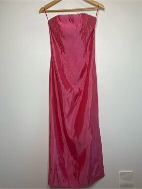 Jessica Mc Clintock VTG strapless corset Midi dress Size 2 Retro Barbie Prom